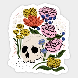 Skull Garden Sticker